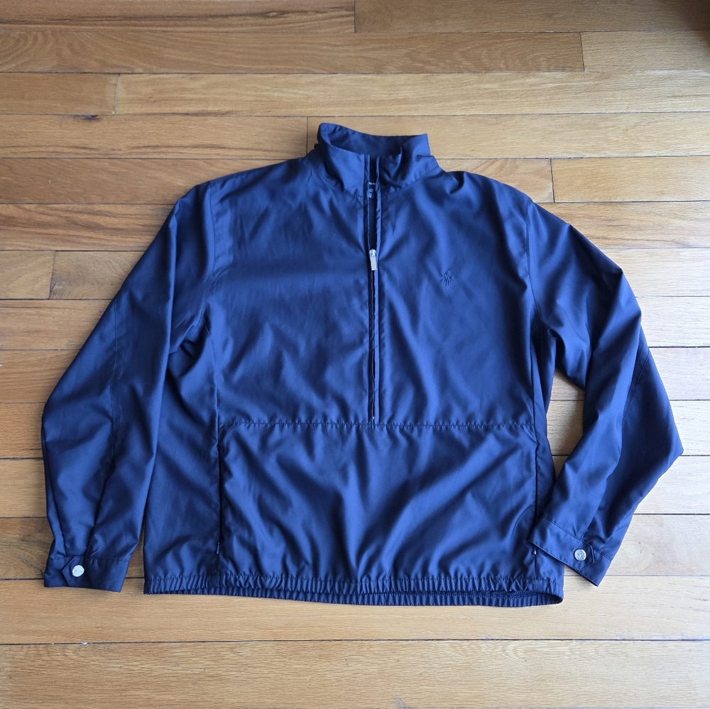 Ralph‎ Lauren Golf Men's Deep Blue Windbreaker Pullover Size Large